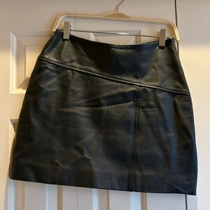 eXcelled Vintage Black Leather Mini Skirt S